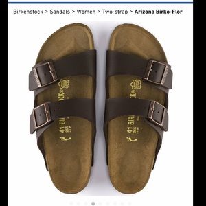 Dark Brown Arizona Birkenstocks